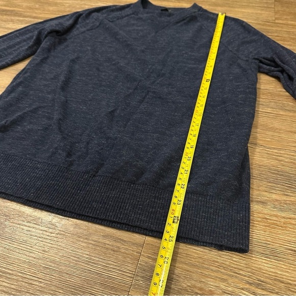 Banana Republic Dark Blue Organic Cotton Sweater Medium Casual - Picture 7 of 11